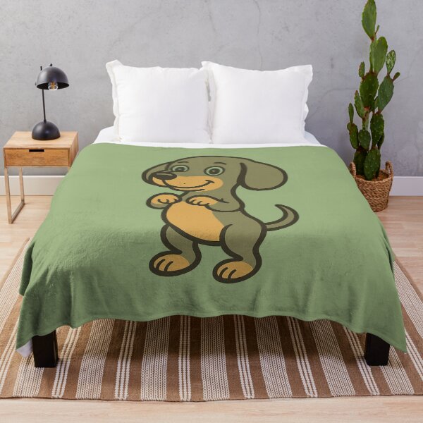 Item preview, Retro Dachshund – Begging Cartoon on Hind Legs designed and sold by Doxie Life.