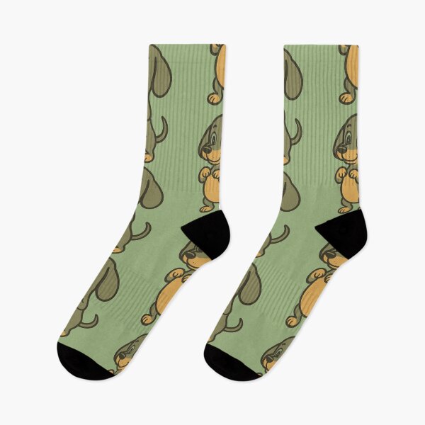 Item preview, Retro Dachshund – Begging Cartoon on Hind Legs designed and sold by Doxie Life.