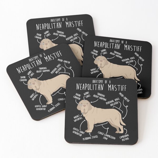 Item preview, Tawny Neapolitan Mastiff Dog Anatomy designed and sold by Clara Hollins.