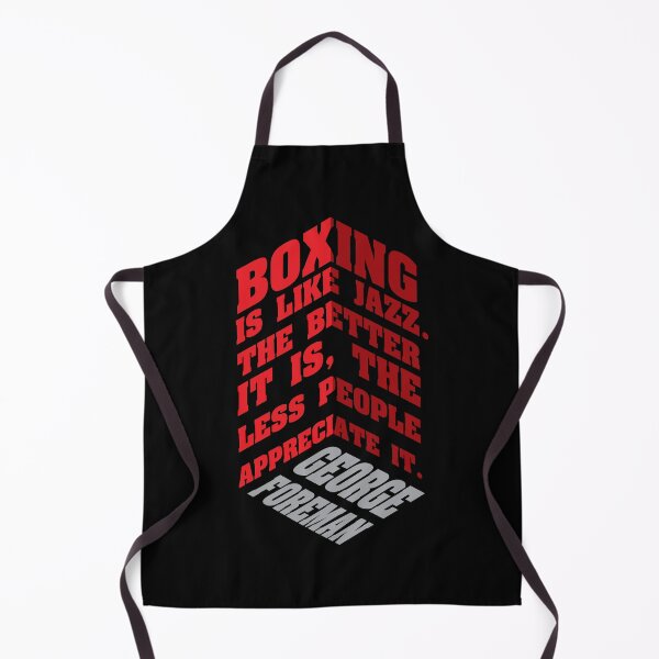 Item preview, Boxing Is Like Jazz – Foreman Quote Typography Design designed and sold by simpledarkwavewisdom.