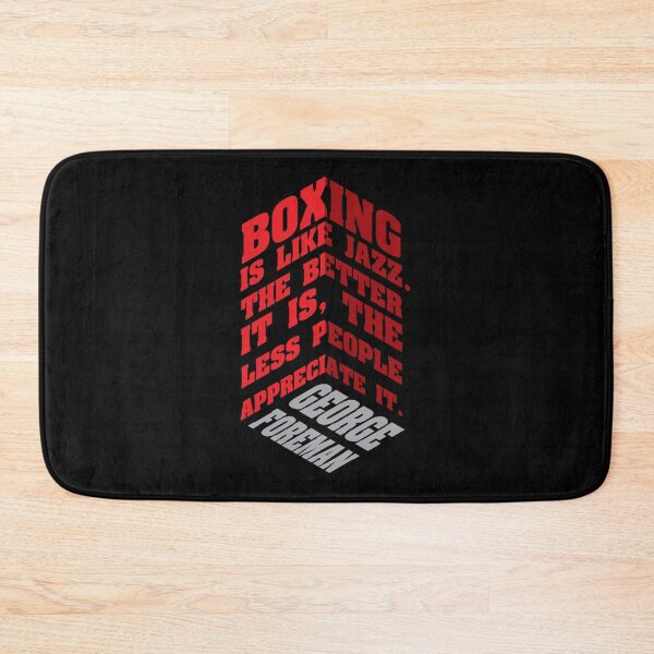 Item preview, Boxing Is Like Jazz – Foreman Quote Typography Design designed and sold by simpledarkwavewisdom.