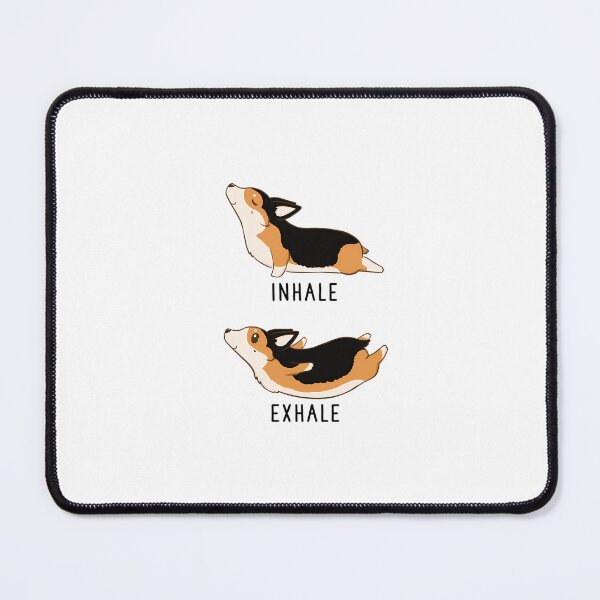 Item preview, Inhale Exhale Tri Color Corgi Yoga designed and sold by kbraapoat93.