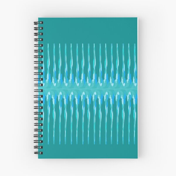 Item preview, Spiky Watercolor Stripes on Teal designed and sold by JaygiesDesign.
