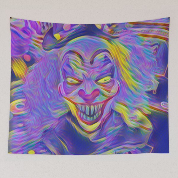 Item preview, Psychedelic Evil Clown with Hat In Harmonize designed and sold by Fearless-Fox.
