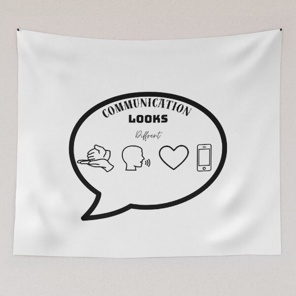 Item preview, Communication Looks Different- Speech Therapy Support Design designed and sold by Tommy's Arts.
