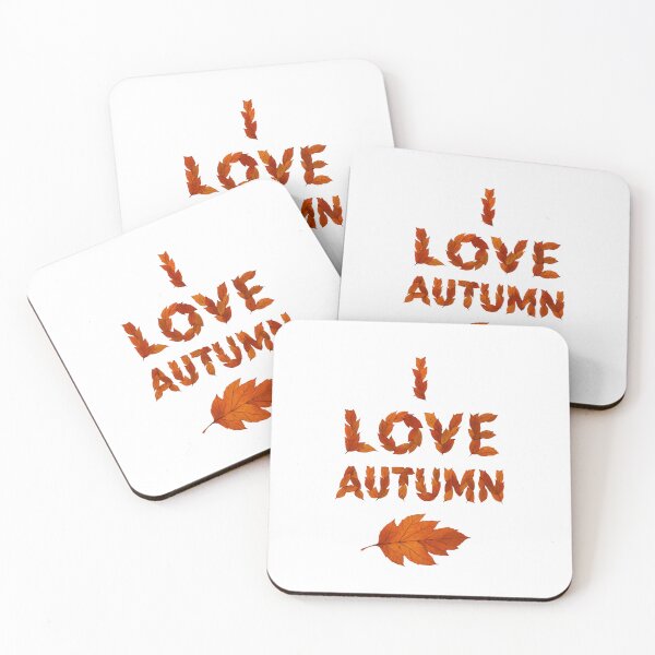 Item preview, I Love Autumn – Leaf Lettering Fall Design designed and sold by GeoWild Designs.