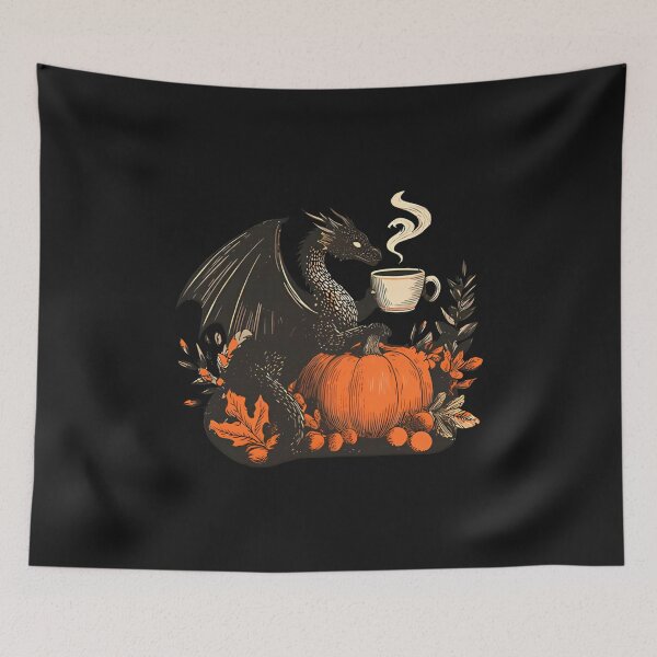 Item preview, Pumpkin Spice Dragon – Funny Autumn Fantasy Halloween designed and sold by ZboncakReba.