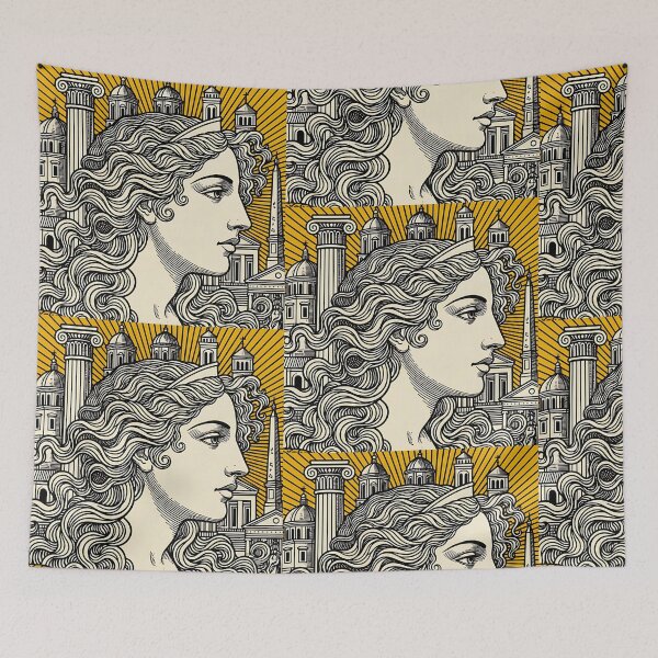 Item preview, A PROFILE OF A GREEK WOMAN designed and sold by infinitearte.