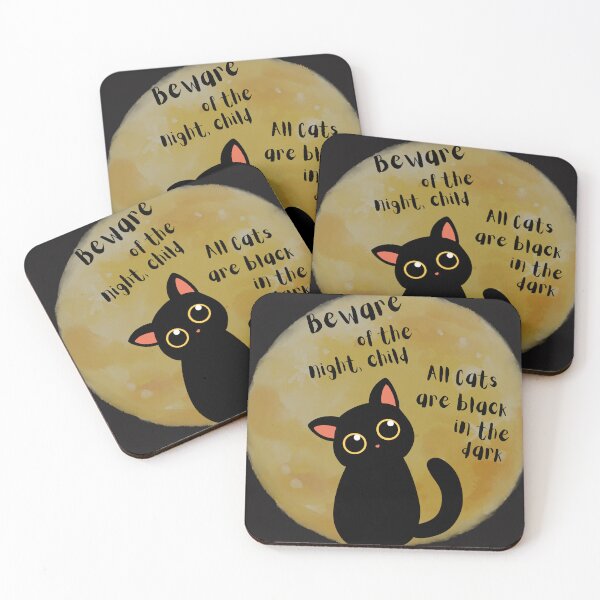 Item preview, Beware of the night child Black Cat designed and sold by BlesstB.