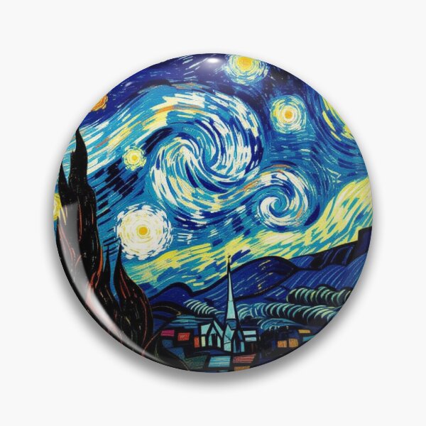 Item preview, Starry Whispers - Night speaks in colors – swirling dreams under a luminous sky designed and sold by FotoworldEdel.