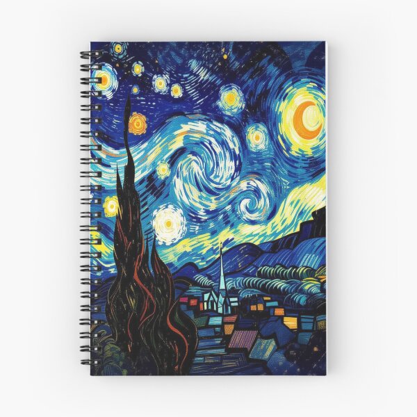 Item preview, Starry Whispers - Night speaks in colors – swirling dreams under a luminous sky designed and sold by FotoworldEdel.