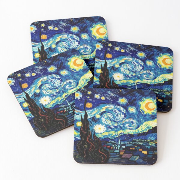 Item preview, Starry Whispers - Night speaks in colors – swirling dreams under a luminous sky designed and sold by FotoworldEdel.
