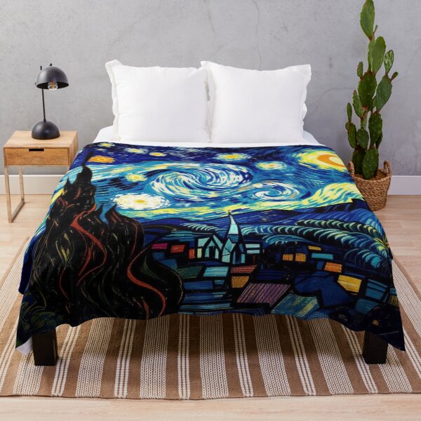 Item preview, Starry Whispers - Night speaks in colors – swirling dreams under a luminous sky designed and sold by FotoworldEdel.