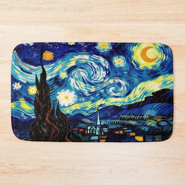 Item preview, Starry Whispers - Night speaks in colors – swirling dreams under a luminous sky designed and sold by FotoworldEdel.