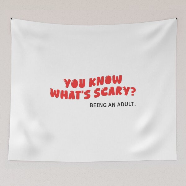 Item preview, You Know What’s Scary? Being an Adult – Funny Halloween Adulting Shirt designed and sold by silly little things.