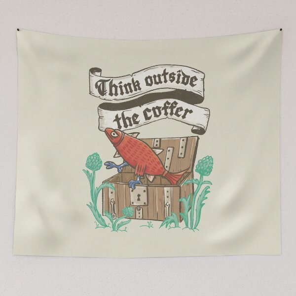Item preview, Think Outside the Coffer – Medieval Marginalia Fish (with legs!) designed and sold by littleclyde.
