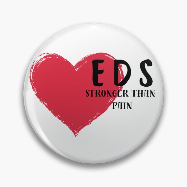 Item preview, EDS Stronger | Ehlers Danlos Syndrome Awareness Red Heart Design designed and sold by Lunaria Arts.