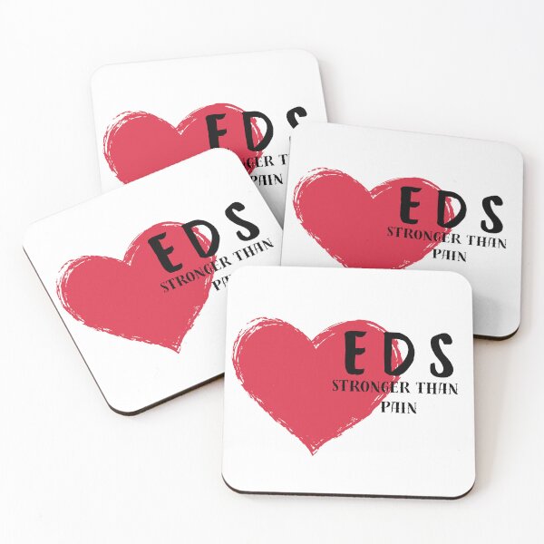 Item preview, EDS Stronger | Ehlers Danlos Syndrome Awareness Red Heart Design designed and sold by Lunaria Arts.