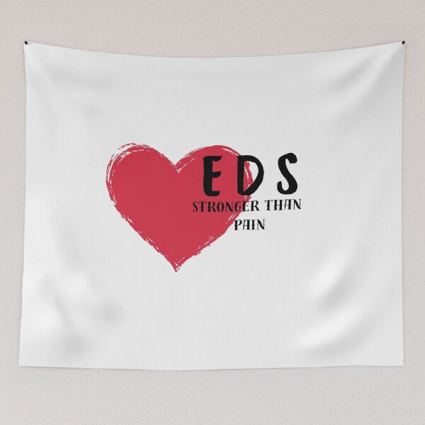 Item preview, EDS Stronger | Ehlers Danlos Syndrome Awareness Red Heart Design designed and sold by Lunaria Arts.