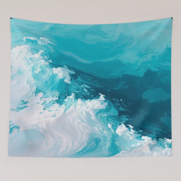 Item preview, Abstract Ocean Wave Art designed and sold by Jirka Svetlik, Studio Illuvision.