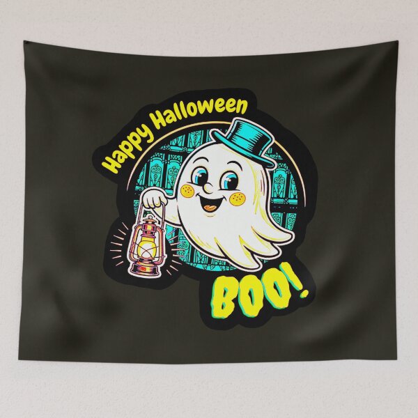 Item preview, neon funny ghost halloween designed and sold by Oriam Vision - Gaia Essence.