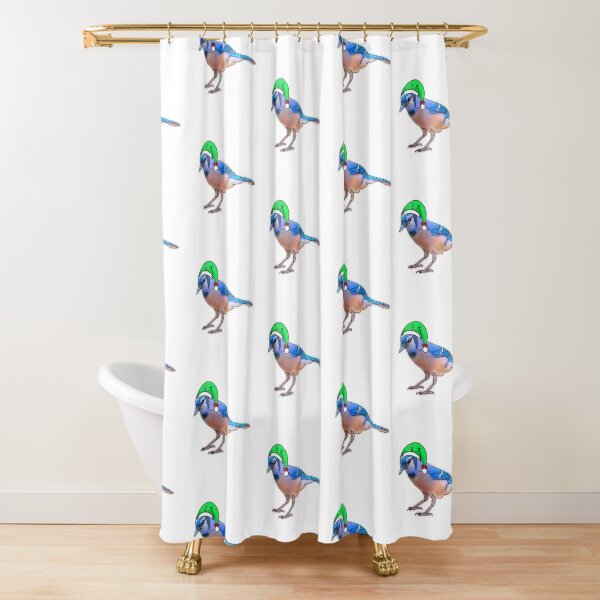 Item preview,  Blue jay wearing festive Elf Hat - animalzinhats  designed and sold by Ashley’sAnimalz.