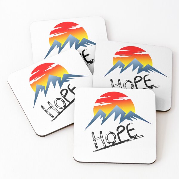 Item preview, Mountain Sun Hope Inspirational Quote Art designed and sold by Happyfreedom.