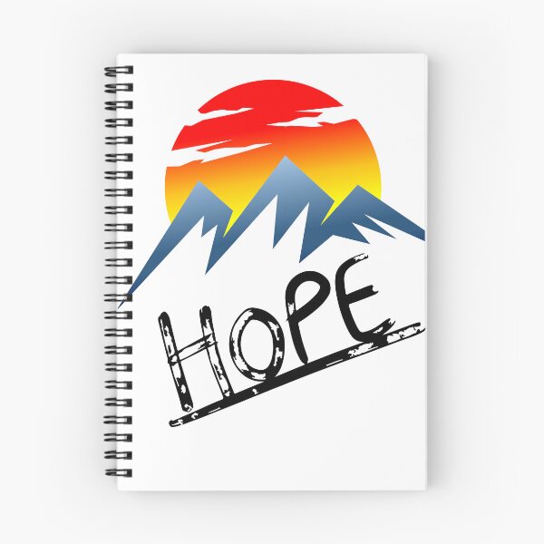 Item preview, Mountain Sun Hope Inspirational Quote Art designed and sold by Happyfreedom.