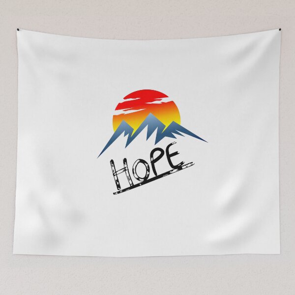 Item preview, Mountain Sun Hope Inspirational Quote Art designed and sold by Happyfreedom.