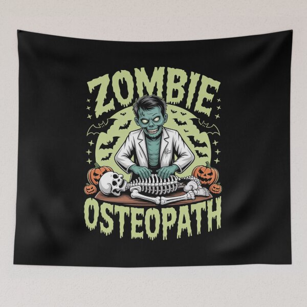 Item preview, Zombie Osteopath Funny Halloween designed and sold by osteopath shop.