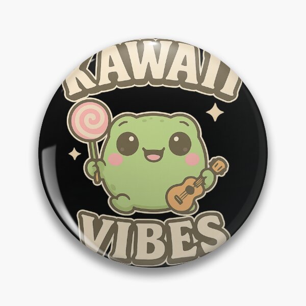 Item preview, Kawaii Vibes Cute Frog Chibi Sticker | Pastel Aesthetic Anime Style designed and sold by haitrieuic96.