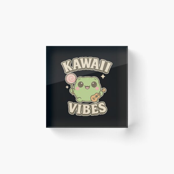 Item preview, Kawaii Vibes Cute Frog Chibi Sticker | Pastel Aesthetic Anime Style designed and sold by haitrieuic96.