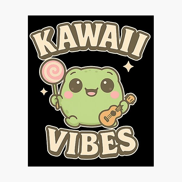 Item preview, Kawaii Vibes Cute Frog Chibi Sticker | Pastel Aesthetic Anime Style designed and sold by haitrieuic96.