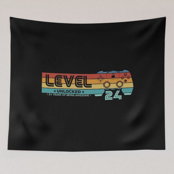 Item preview, Level 24 Unlocked - 24 years old - 24th Birthday Gamer designed and sold by NH2019.