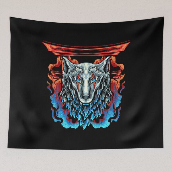 Item preview, Wolf Head Japan With Fire Classic 		 designed and sold by arslgnej35.