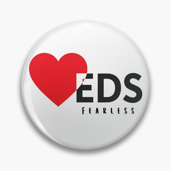 Item preview, EDS Fearless | Ehlers Danlos Syndrome Awareness Heart Design designed and sold by Lunaria Arts.