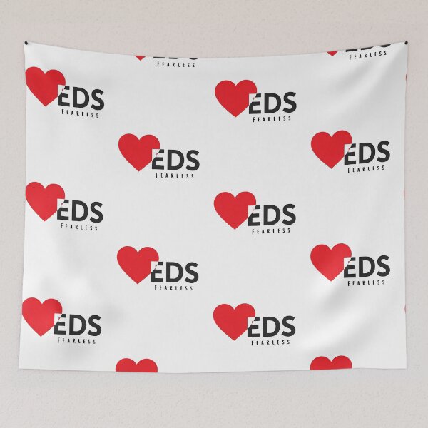 Item preview, EDS Fearless | Ehlers Danlos Syndrome Awareness Heart Design designed and sold by Lunaria Arts.