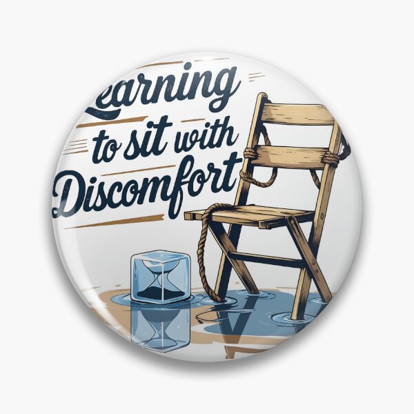 Item preview, Learning to sit with discormfort relatable emotion self worth design designed and sold by FoxyJags.