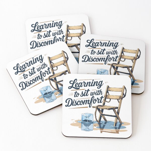 Item preview, Learning to sit with discormfort relatable emotion self worth design designed and sold by FoxyJags.