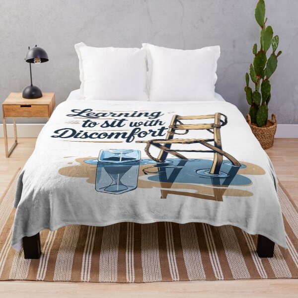 Item preview, Learning to sit with discormfort relatable emotion self worth design designed and sold by FoxyJags.