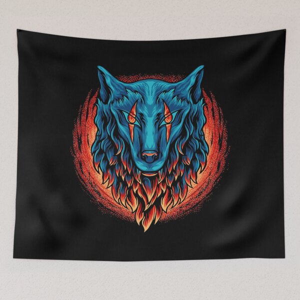 Item preview, Wolf Head With Fire Classic 		 designed and sold by arslgnej35.