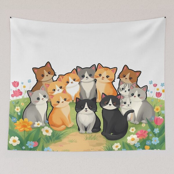Item preview, Feline Flower Power Collective designed and sold by meesub.