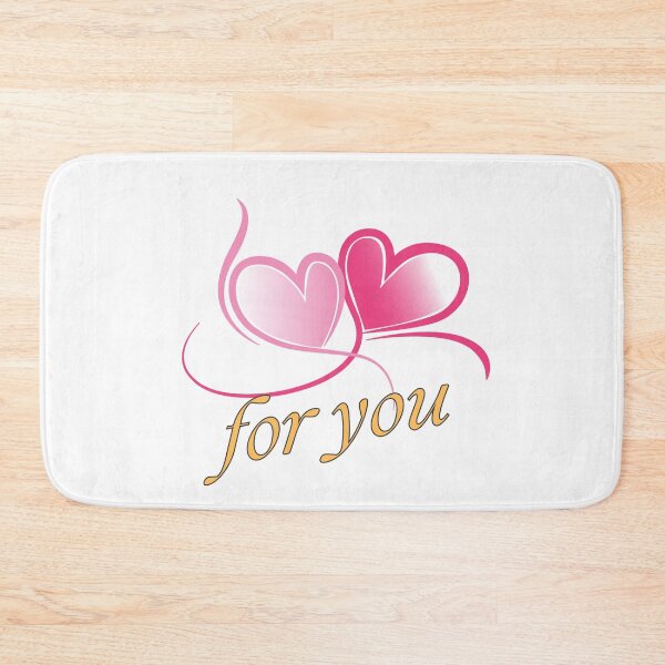 Item preview, Pink Heart For You Romantic Typography designed and sold by Happyfreedom.
