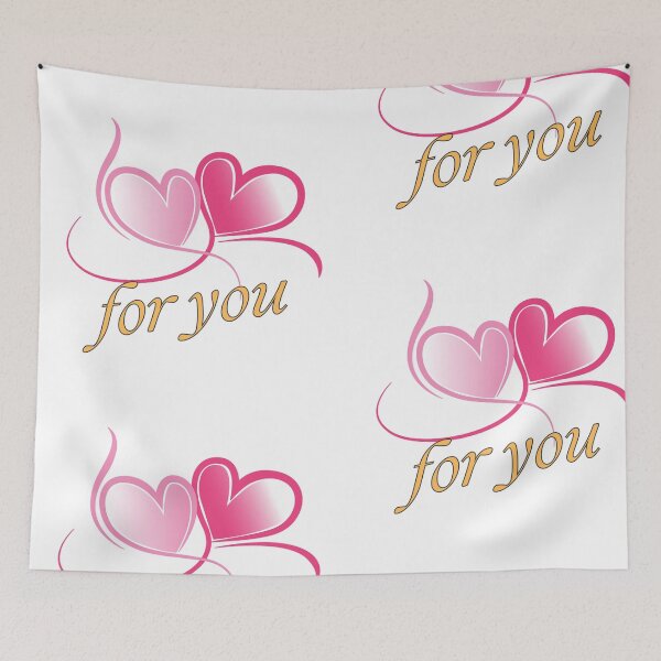 Item preview, Pink Heart For You Romantic Typography designed and sold by Happyfreedom.