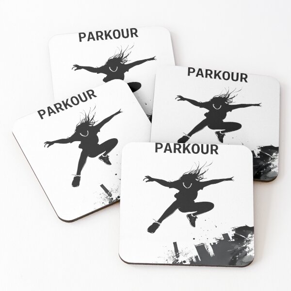 Item preview, Parkour Girl Jump - Urban Freerunning Design designed and sold by DreamArtmaStudio.