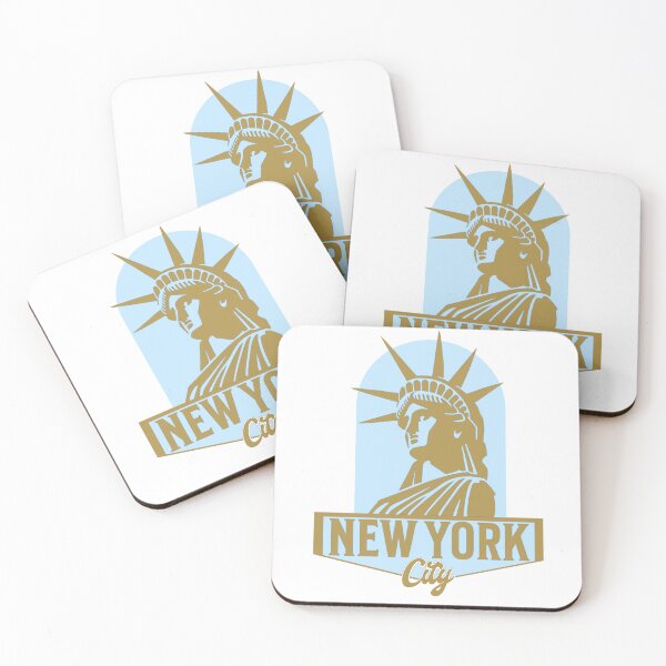 Item preview, New York City statue of liberty animated gold b designed and sold by VRedBaller.