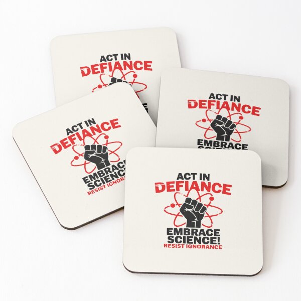 Item preview, Act in Defiance – Embrace Science Protest Poster | Resist Ignorance Wall Art designed and sold by paulo silveira.