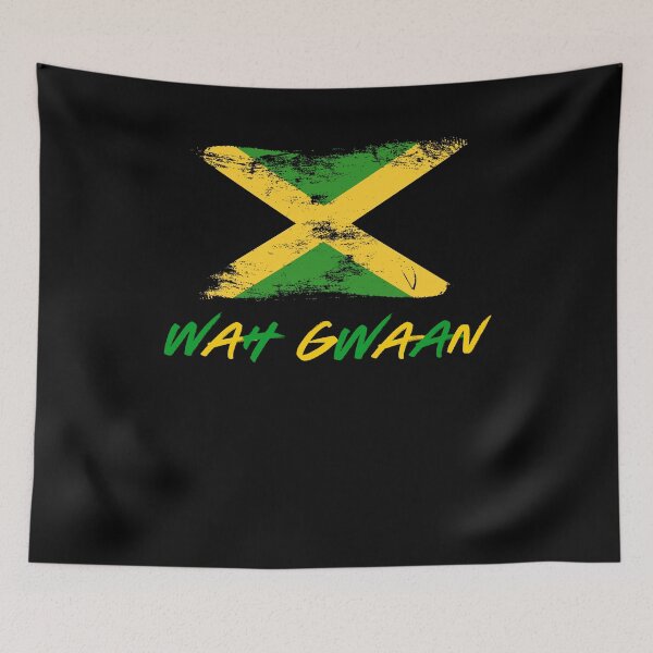 Item preview, Wah Gwaan Jamaican Expression Island Jamaican flag designed and sold by snowry.