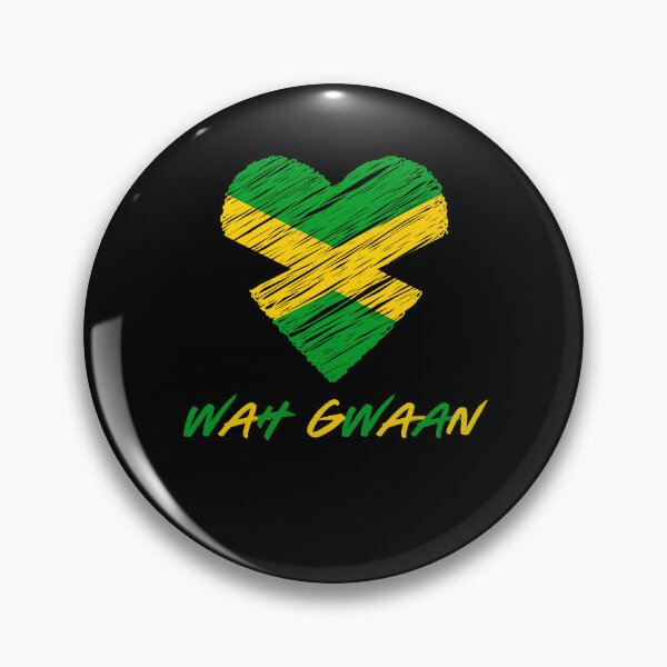 Item preview, Wah Gwaan Jamaican Expression Island Jamaican heart designed and sold by snowry.