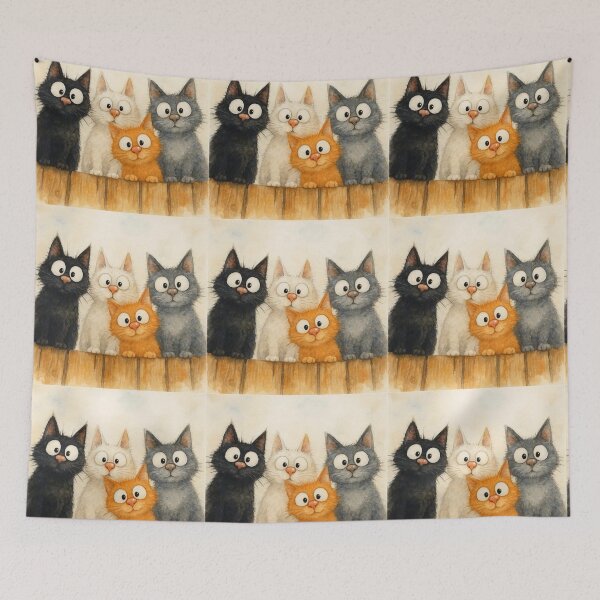 Item preview, Cute Kittens Tom Cat Family ' The Rascals ' Designed BY SHiRLeY MacARTHuR designed and sold by Shirley MacArthur Art.